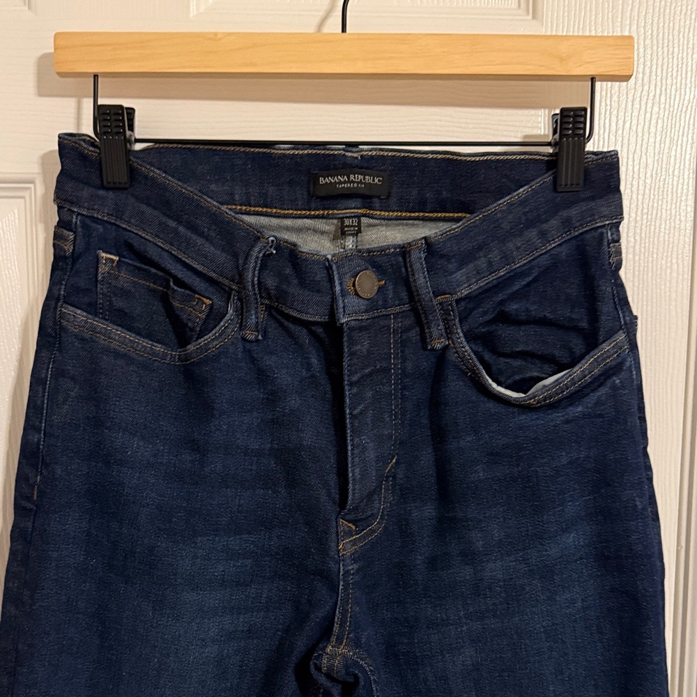 Banana Republic | Men's Dark Wash Tapered Fit Jeans